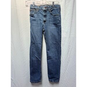 Wrangler Classic Straight Fit Blue Wash Denim Jeans Boy's Size 14 Slim